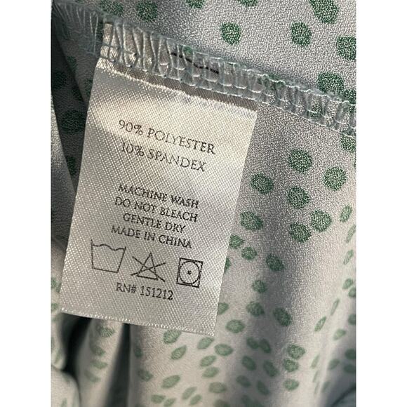 Michelle McDowell Women’s XXL Blue Polka Dot Long Dress Smocked Ruffle - Picture 5 of 6